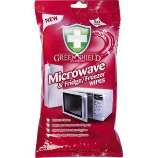 Toalhitas de Limpeza para Microondas, Frigorífico e Congelador embalagem 50 unidades - Green Shield