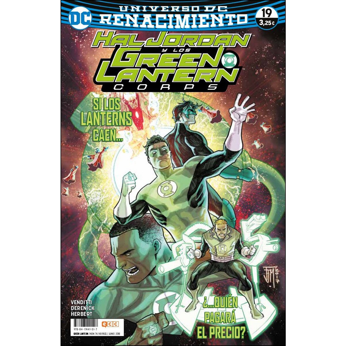 Green Lantern núm. 74/19 (Renacimiento) (Capa mole) 1