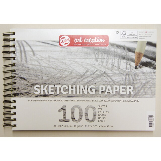 Imagen 0 de Bloc con Espiral para Esbozo 90 grms M2 100 Hojas 21 X 29,7 cms Artcreation Blanco