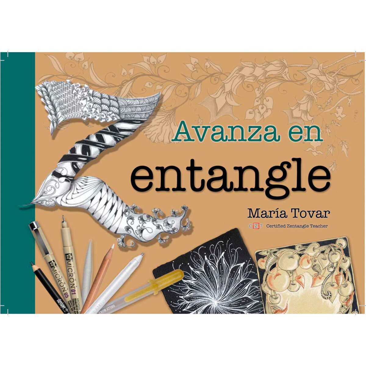 Livro Avança em Zentangle Talens Bege Bege-1