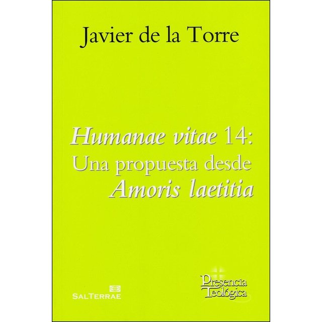 Imagen 0 de Humanae vitae 14: Una propuesta desde amoris laetitia (Tapa blanda)