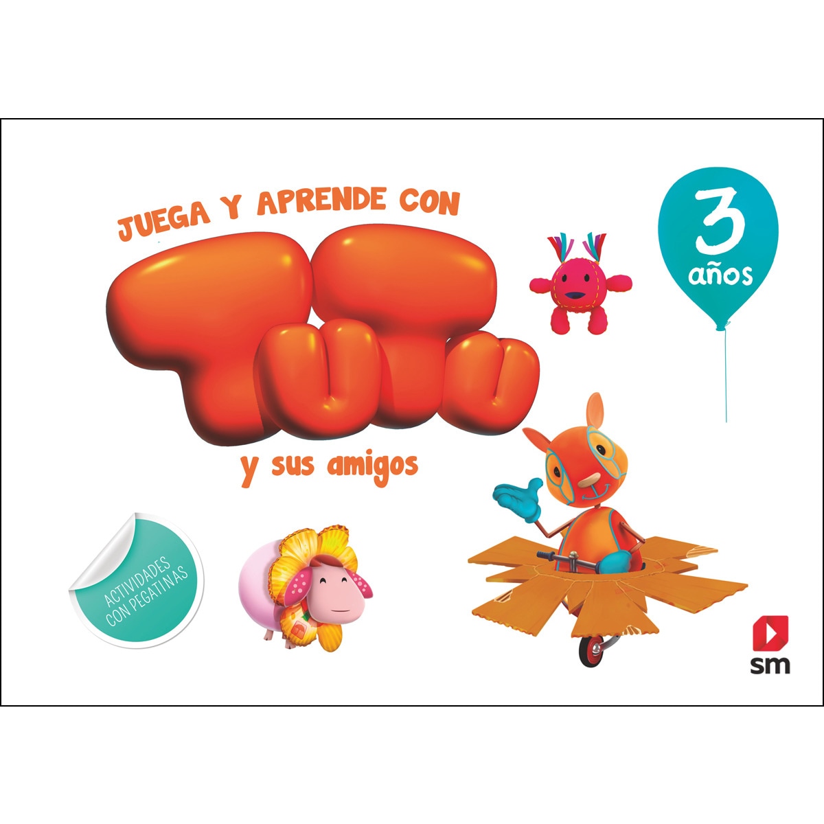 Imagen 0 de Juega y aprende con Tutu y sus amigos. 3 años  (Tapa blanda)