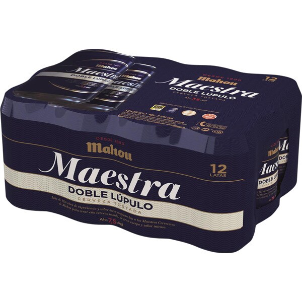 Comprar cerveza tostada Doble Lúpulo pack 12 latas 33 cl ...