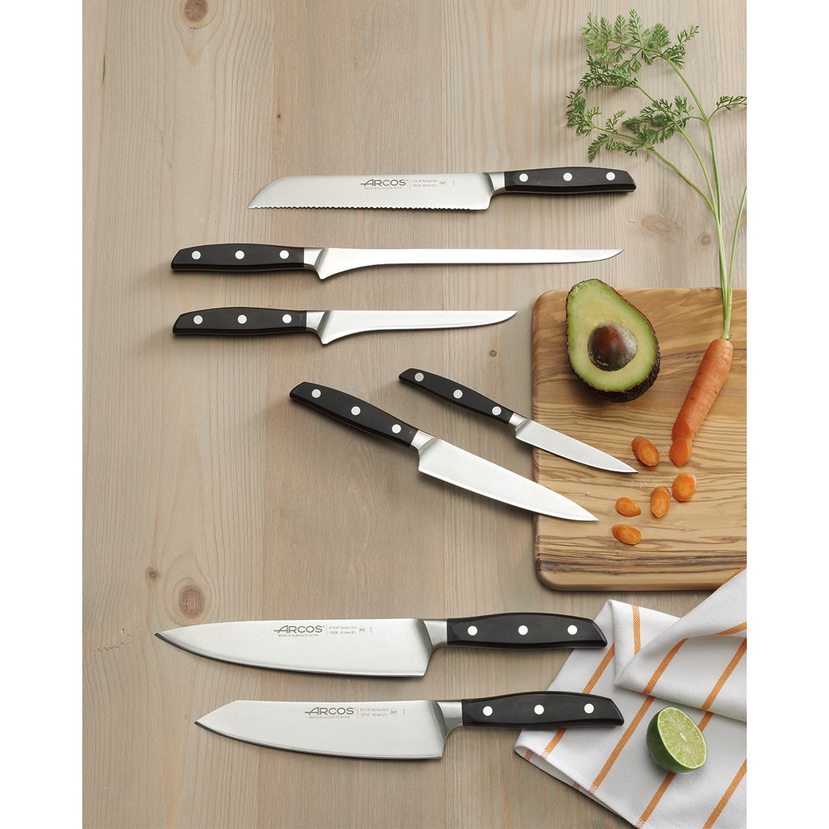 Faca de pão Manhattan Arcos Preto-18