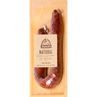 chorizo de sarta clásico 100% natural sin gluten sin lactosa pieza 200 g - Alejandro