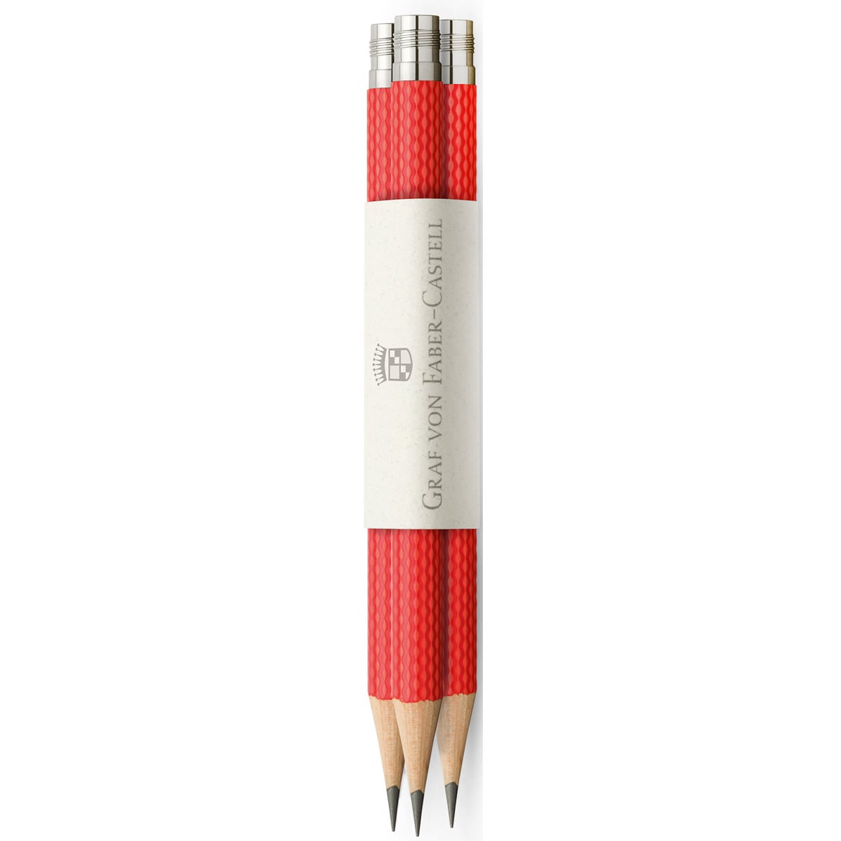 3 Lápices Perfectos Guilloche Graf Von Faber-Castell Rojo Indio Rojo-1