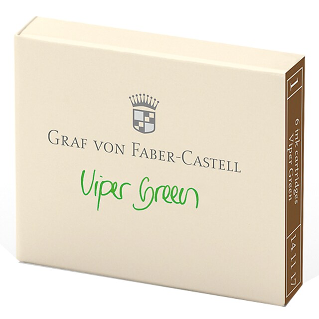 Imagen 0 de 6 Cartuchos de Tinta Graf von Faber-Castell Verde Víbora