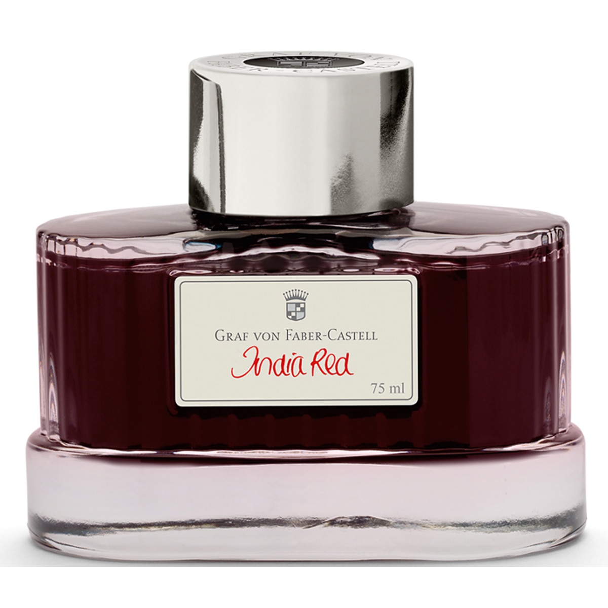 Imagem 0 de Tinteiro de vidro de 75 ml Graf von Faber-Castell vermelho índio