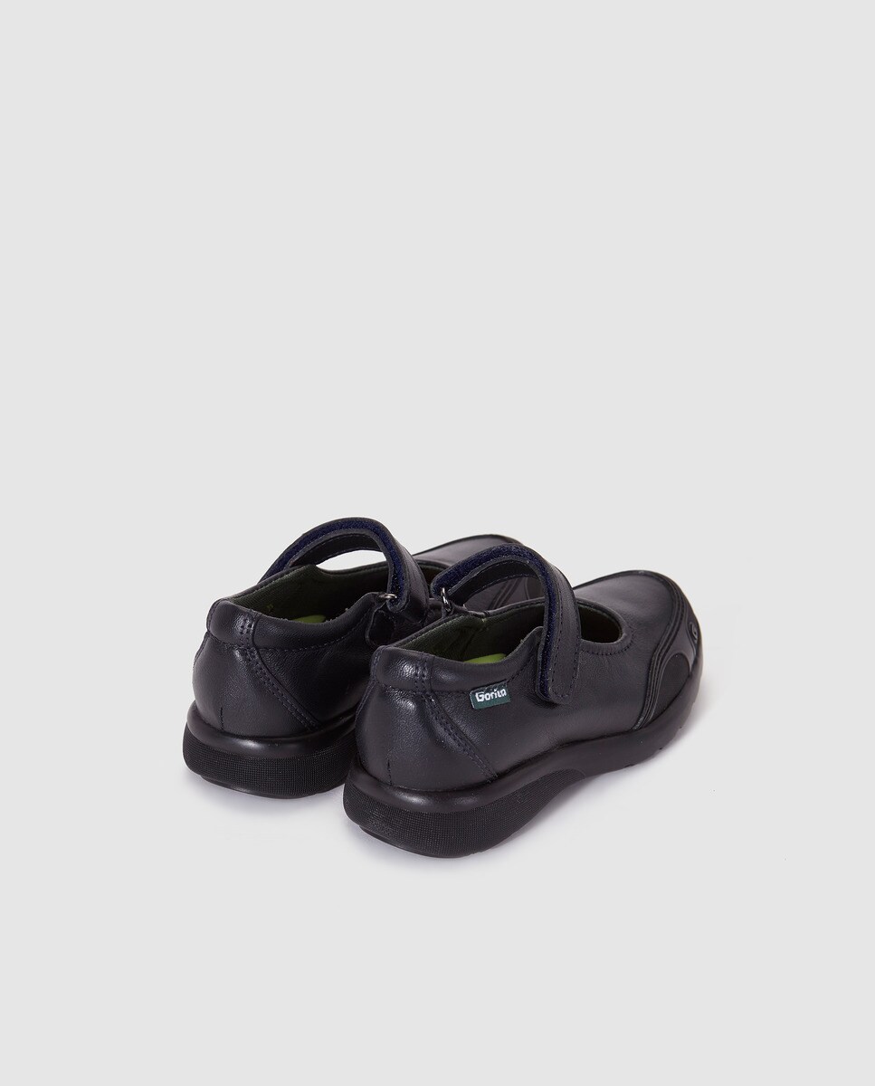 Sapatos de presilha azuis com fecho aderente Azul-3