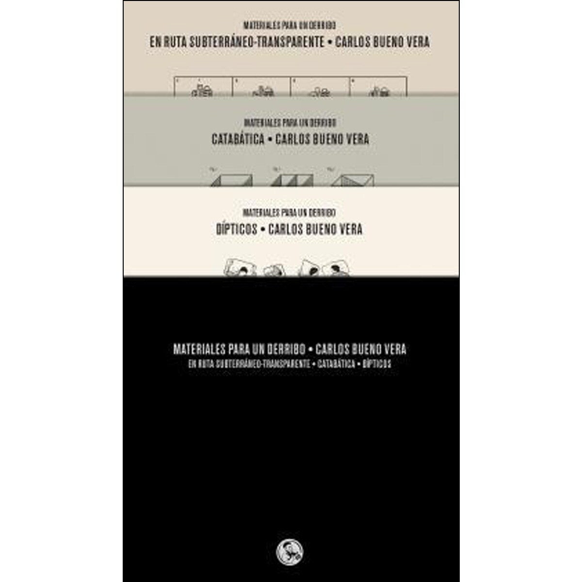 Materiales para un derribo: tres libros En ruta subterráneo-transparente / Catabática / Dípticos (Capa mole com abas) 1