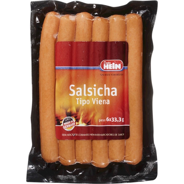 Salsichas Tipo Viena 6 Unidades embalagem 200 g