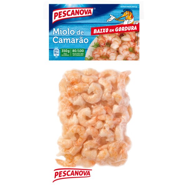 Pescanova Miolo de Camarão Cru 80-100 Unidades embalagem 350 g