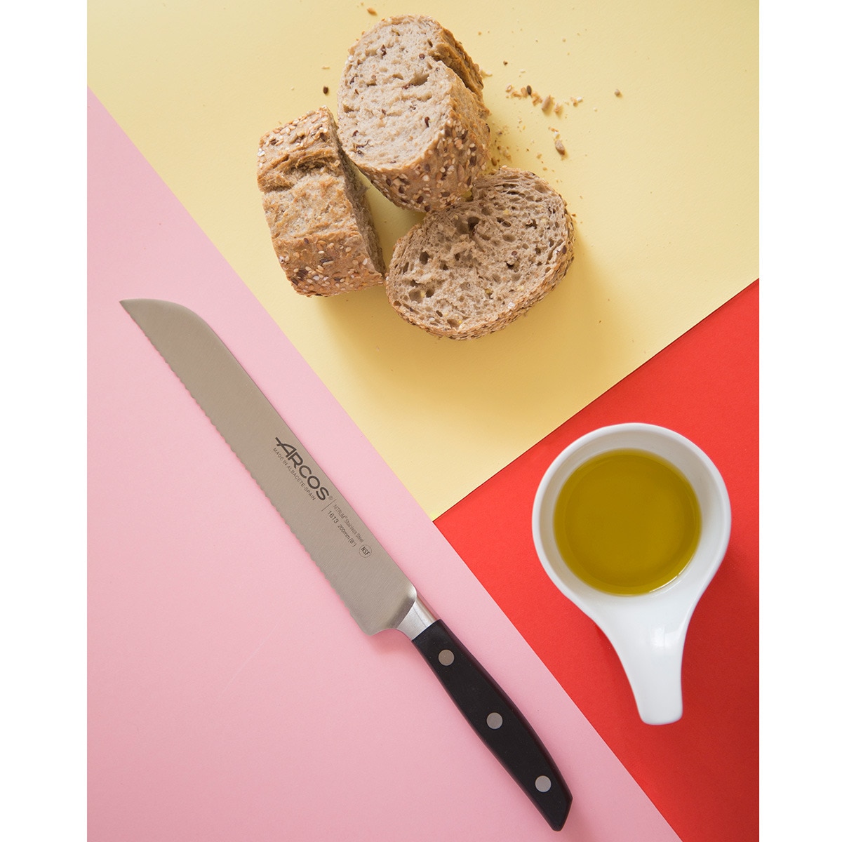 Faca de pão Manhattan Arcos Preto-19