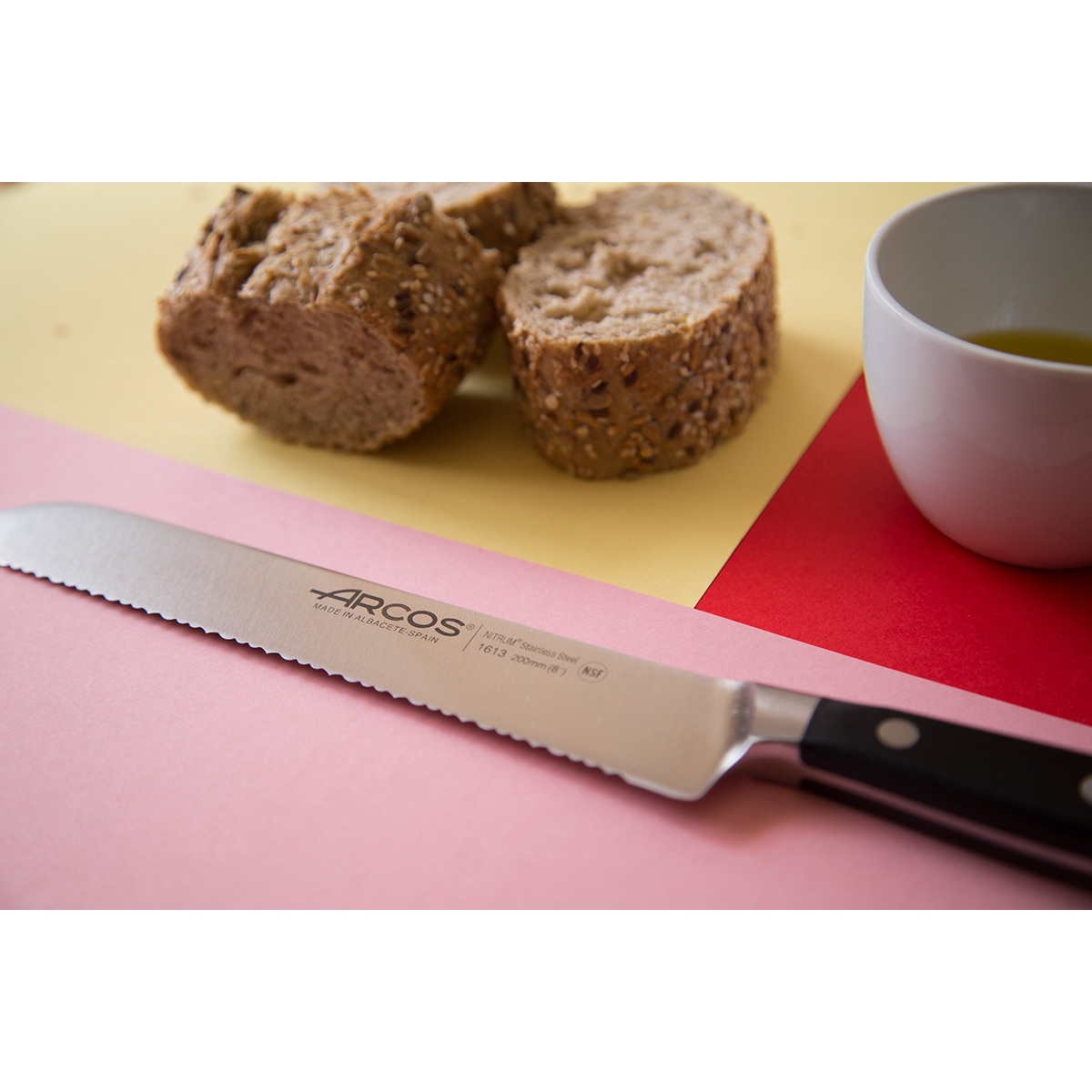 Faca de pão Manhattan Arcos Preto-20