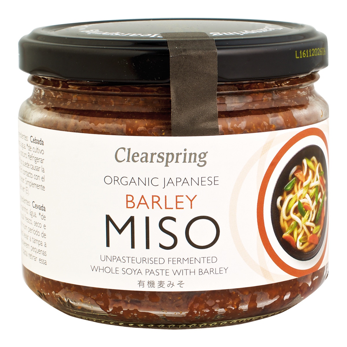 Sauce Mugi miso d'orge biologique non pasteurisé Clearspring