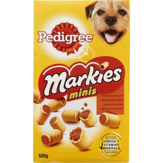Snack para Cão Mini Deliciosos Rolos Recheados embalagem 500 g - Pedigree Markies