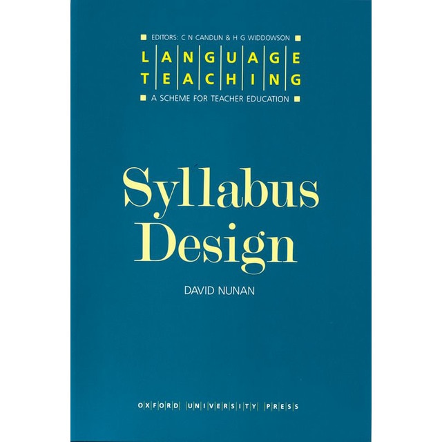 Language Teaching. A Scheme for Teacher's Education. Syllabus Design (Capa mole) 1