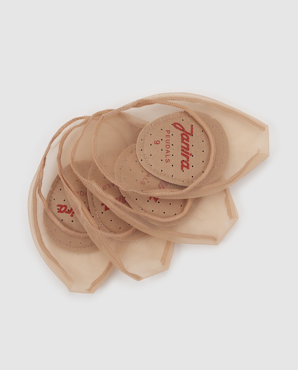 Pack de dois pares de pezinhos de mulher Janira com palmilha Bege-1