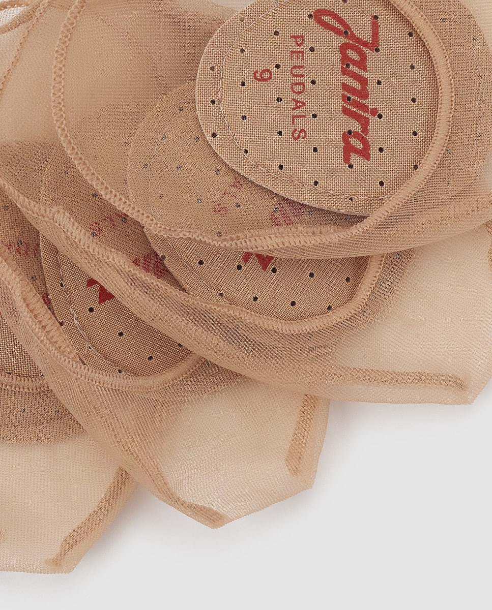 Pack de dois pares de pezinhos de mulher Janira com palmilha Bege-2