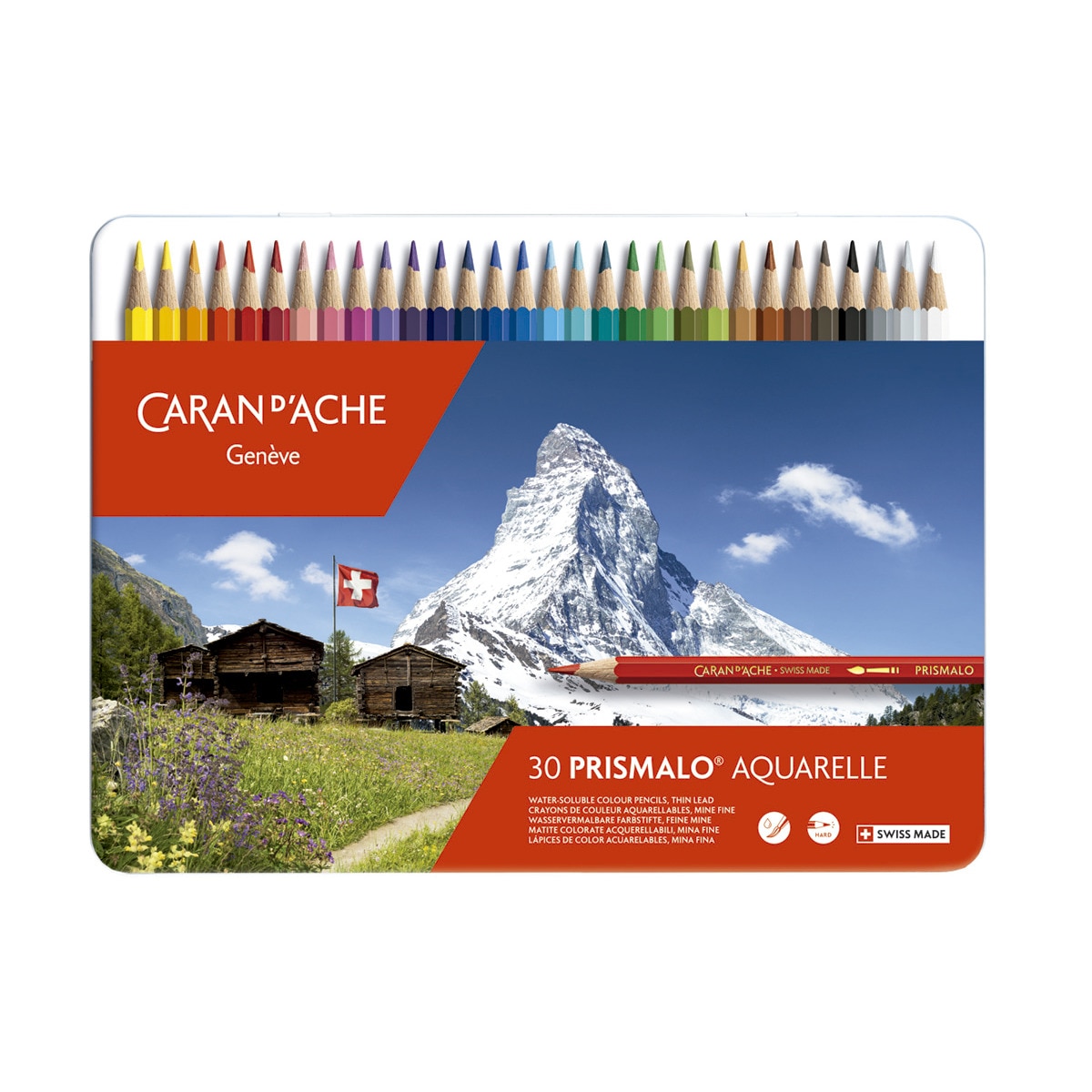 Imagem 0 de Lápis de Cor Aguareláveis Prismalo 30 Unidades Caran d'Ache Multicolor