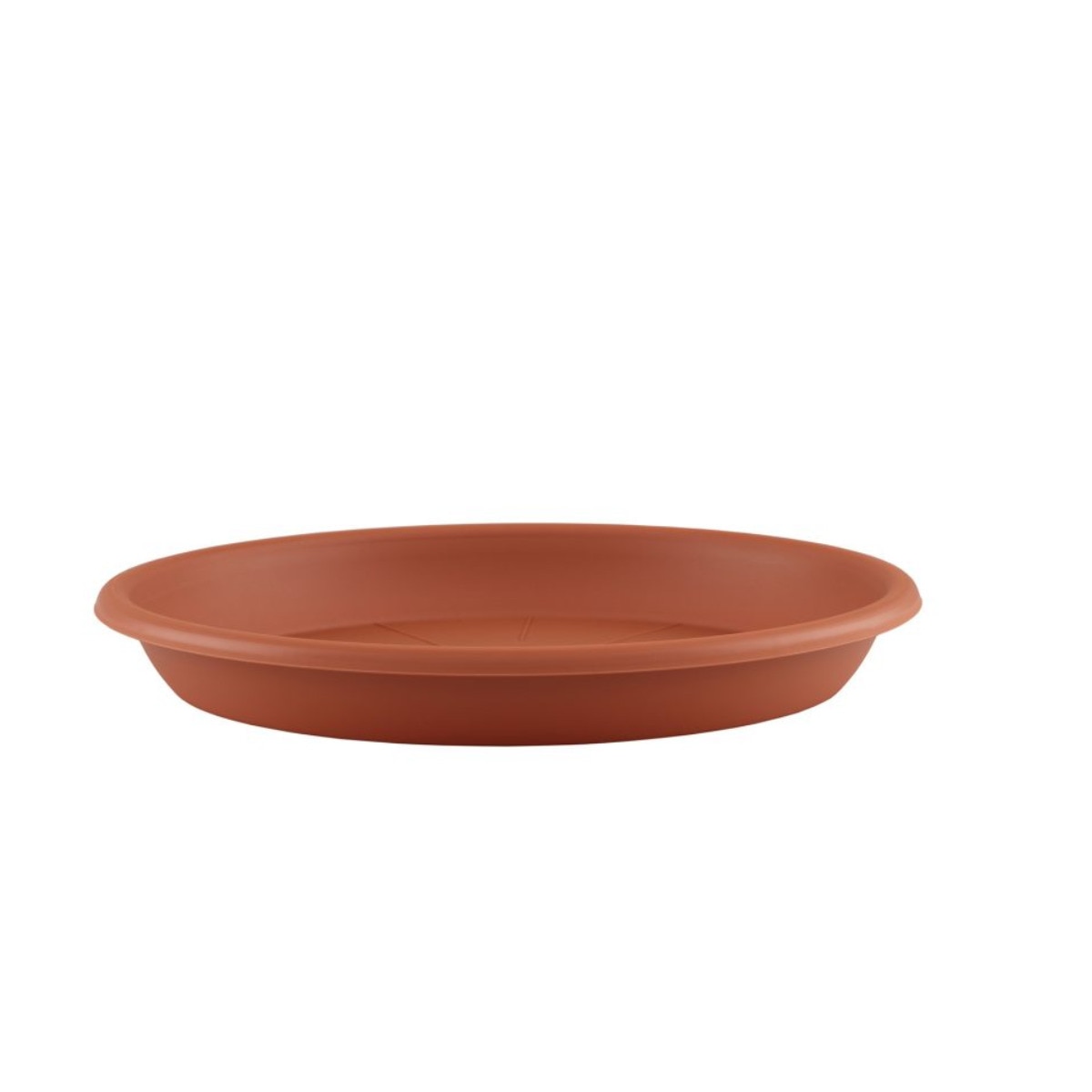 Plato circular de plástico Terracota-1