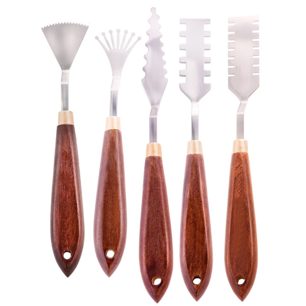 Imagem 0 de Pack de Cinco Espátulas para Efeitos Talens Castanhas