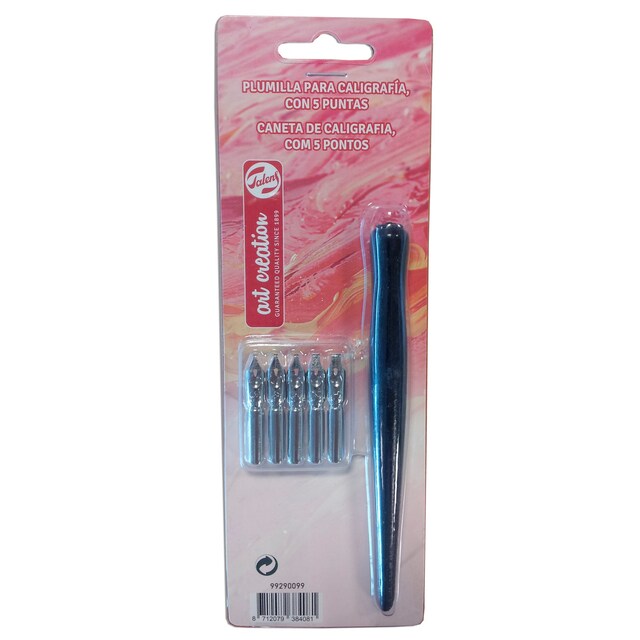 Imagen 0 de Mango Mas Cinco Plumillas para Caligrafía Talens Negro