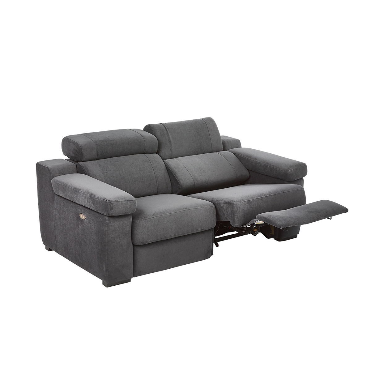 Sofá de 3 Lugares com 2 Assentos com Relax Elétrico City Antracite-4