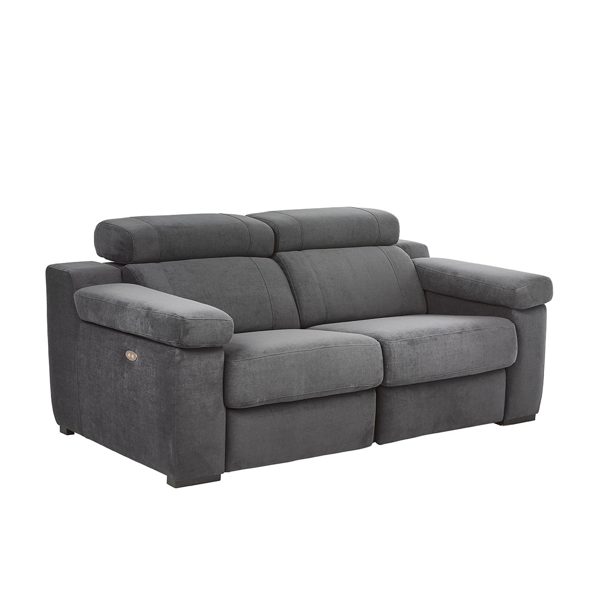 Sofá de 2 Lugares com 2 Lugares com Relax Elétrico City Antracite-2