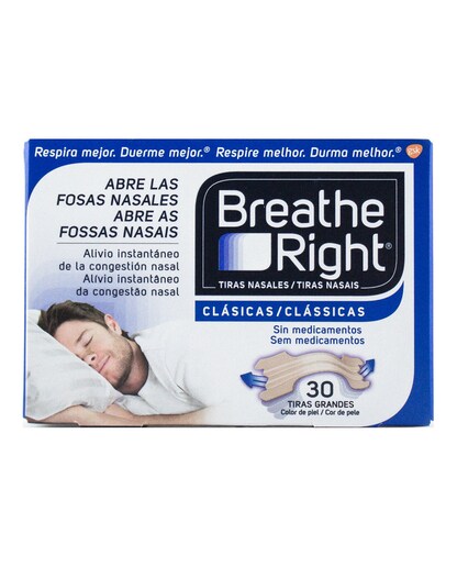 Imagen 0 de 30 Tiras Nasales Clásicas Tamaño grande Breathe Right