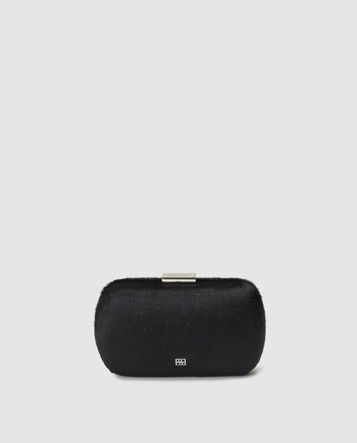 Clutch de fiesta Gloria Ortiz en negro de pelo de poni · Gloria Ortiz · El  Corte Inglés