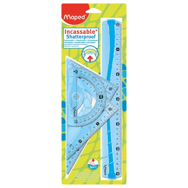 Imagen 0 de Maxi kit 4 piezas flexibles Maped transparente