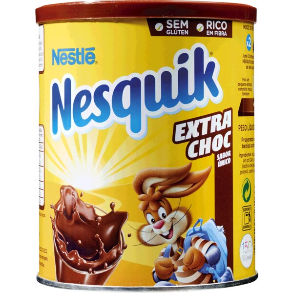 Nestlé Nesquik Extra Choc Achocolatado em Pó lata 390 g