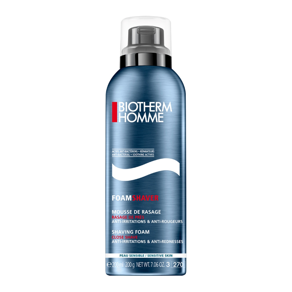 Espuma de barbear Foam Shave Pele sensível Biotherm Homme 1