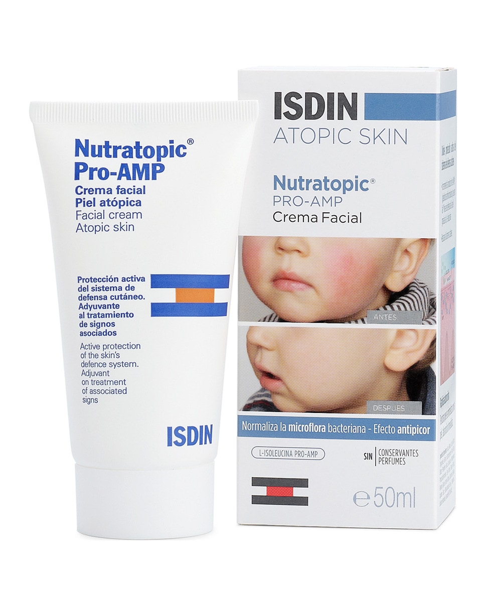 Creme facial Pele atópica Nutratopic Pro-AMP Isdin 2