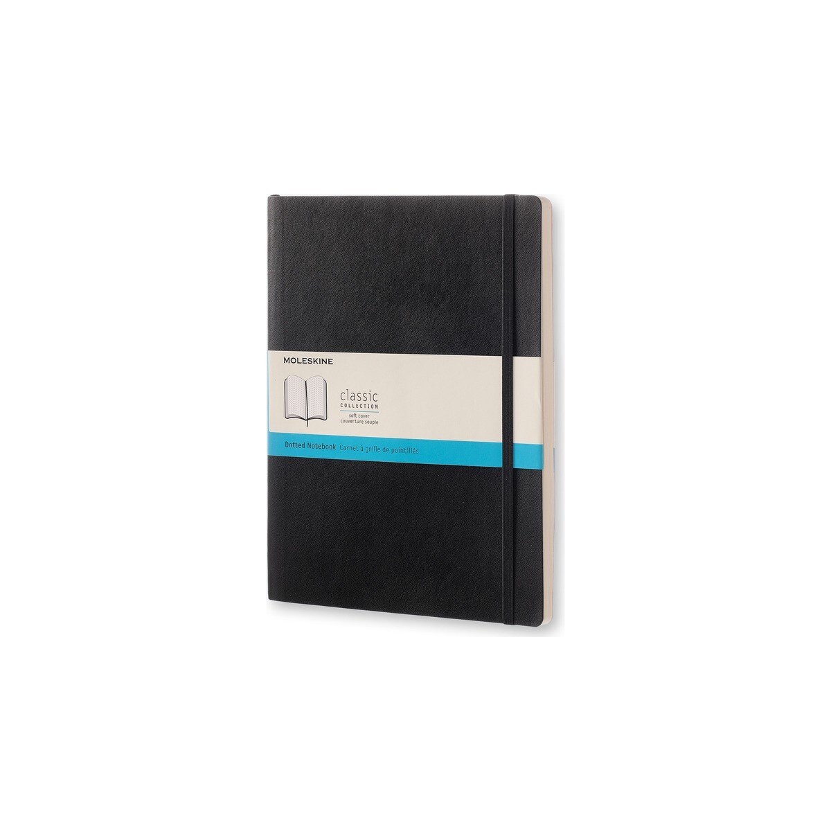 Caderno Extralarge pontilhado preto Preto-2