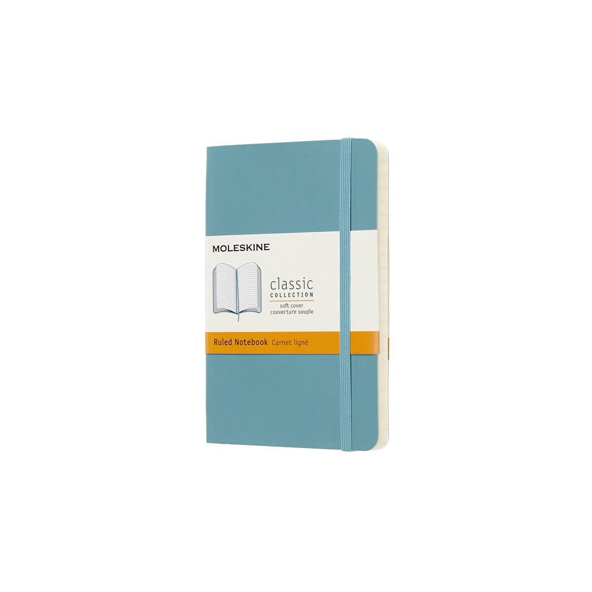 Caderno Capa Flexível Folhas de Linhas Classic Moleskine Azul Recife Azul-1