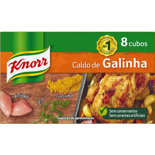 Caldo de Galinha 8 Cubos embalagem 80 g