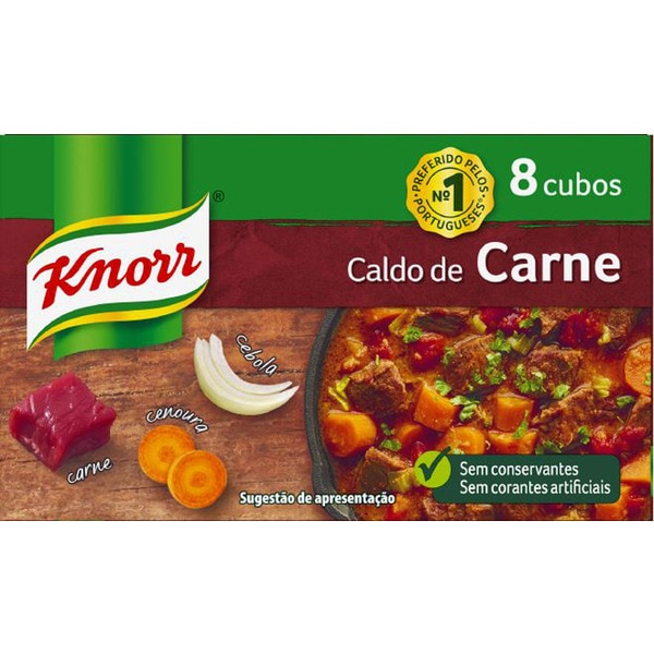 Caldo de Carne 8 Cubos embalagem 80 g