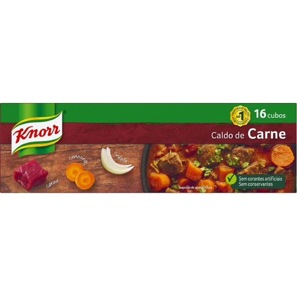 Caldo de Carne 16 Cubos embalagem| 160 g