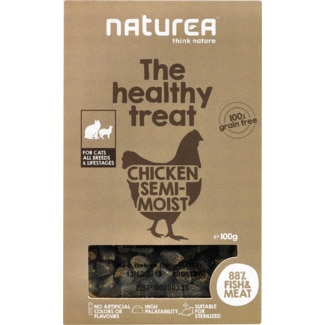 Snack para Gato Semi-Húmido de Frango sem Glúten embalagem 100 g - Naturea