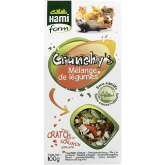 Mix de Legumes para Roedores embalagem 100 g - Hami Form Crunchy's