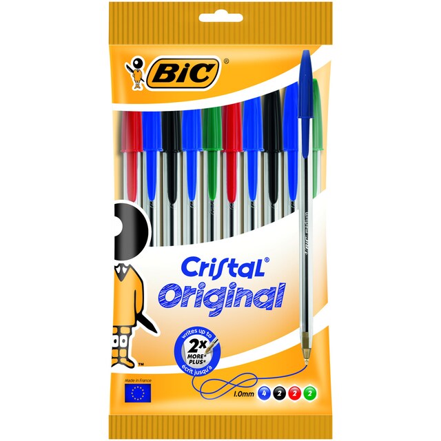 Imagem 0 de Pack de 10 canetas esferográficas Cristal Original Ponta Média