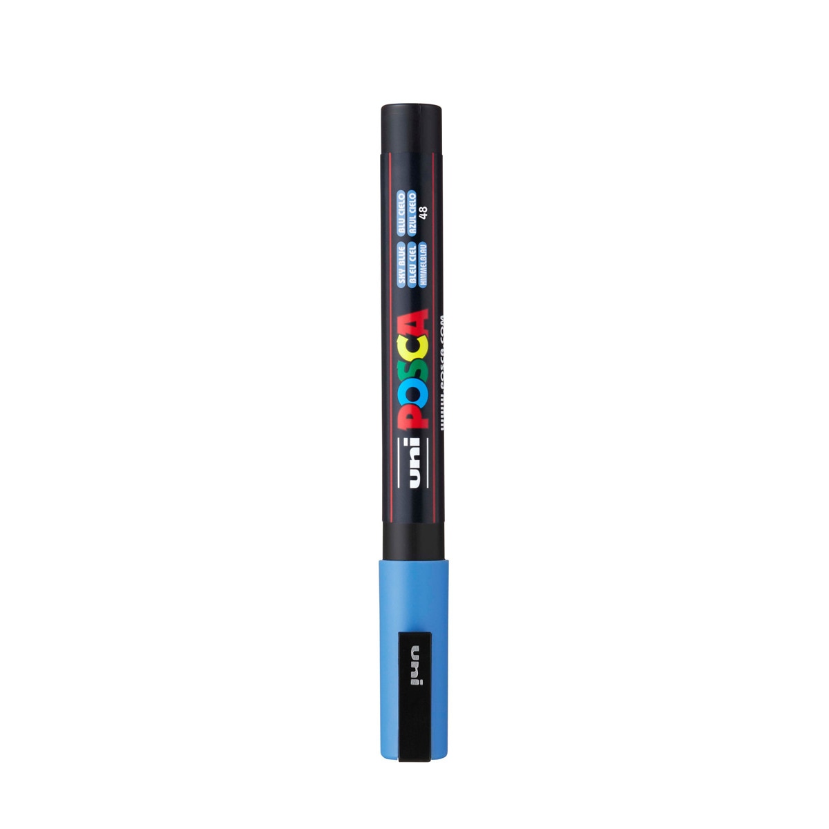 Uni Posca Marcador de Pintura Base al Agua 0,9-1,3 mm Azul Cielo Azul Cielo-1