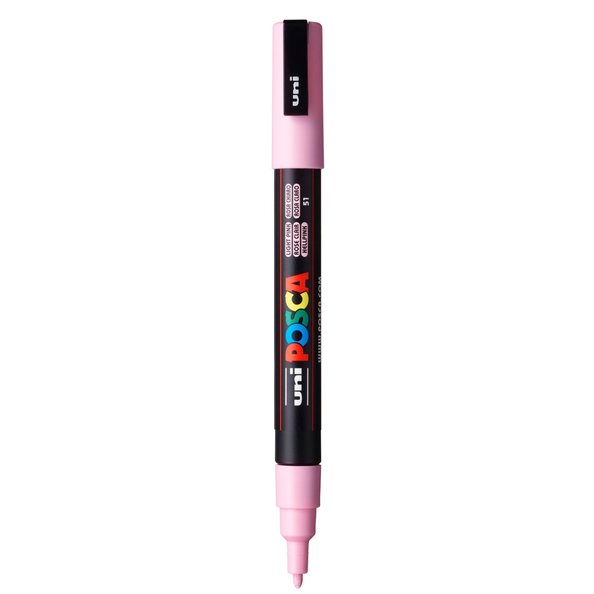 Marcador de Pintura Base al Agua 0,9-1,3 mm Uni Posca Rosa Claro Rosa claro-2