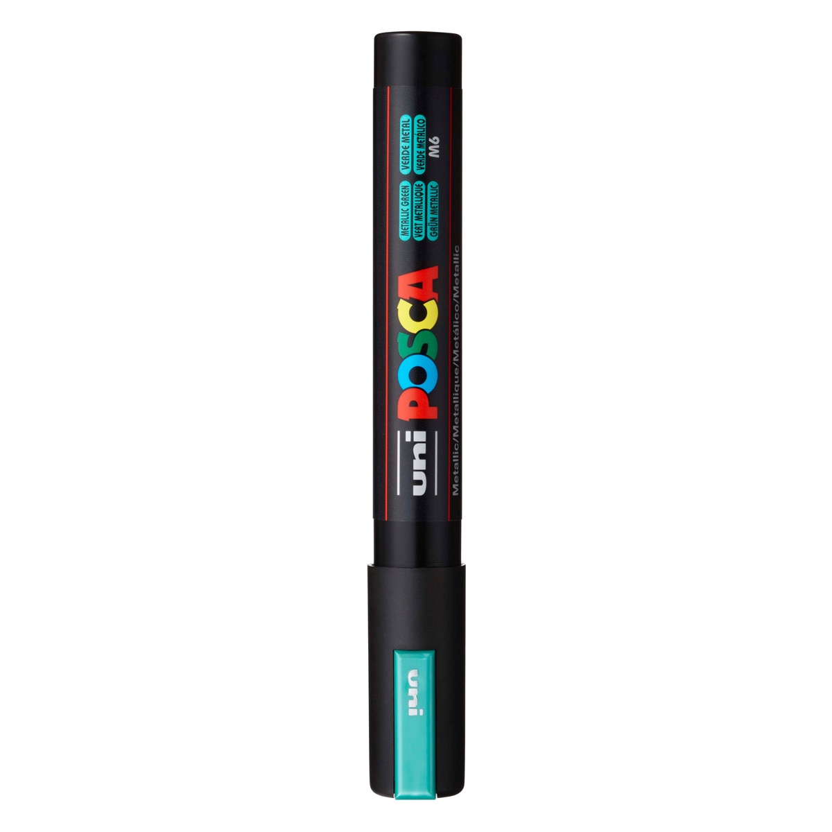 Uni Posca Marcador de Pintura Base al Agua 1,8-2,5 mm Verde Metálico Verde-1