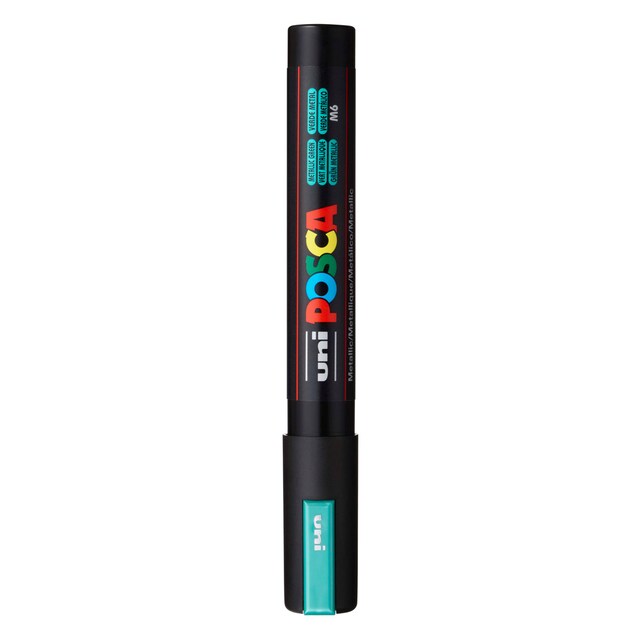 Imagen 0 de Uni Posca Marcador de Pintura Base al Agua 1,8-2,5 mm Verde Metálico