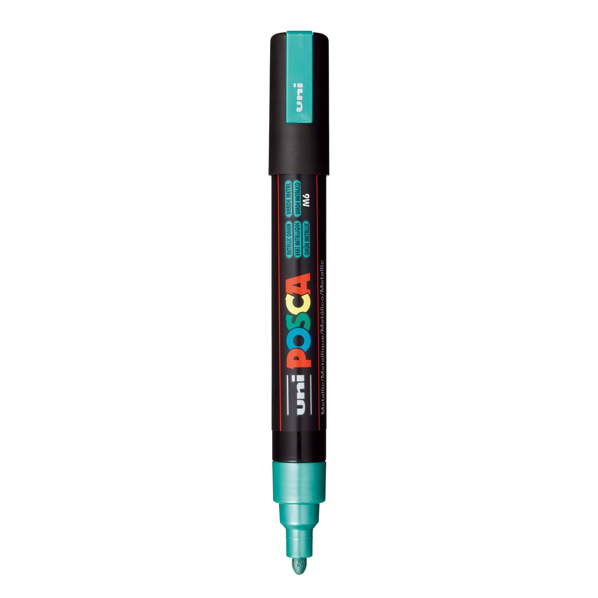 Uni Posca Marcador de Pintura Base al Agua 1,8-2,5 mm Verde Metálico Verde-2