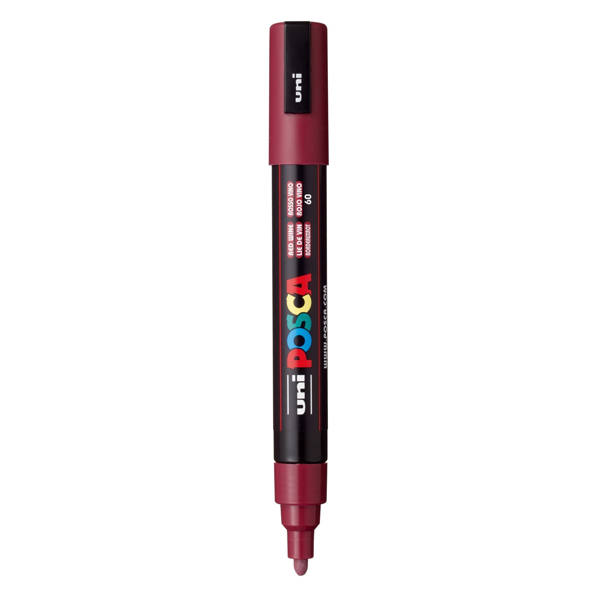 Uni Posca Marcador de Pintura Base al Agua 1,8-2,5 mm Rojo Vino Rojo vino-2