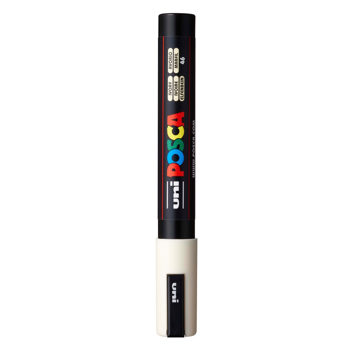 Imagem 0 de Uni Posca Marcador de Pintura Base de Água 1,8-2,5 mm Marfim